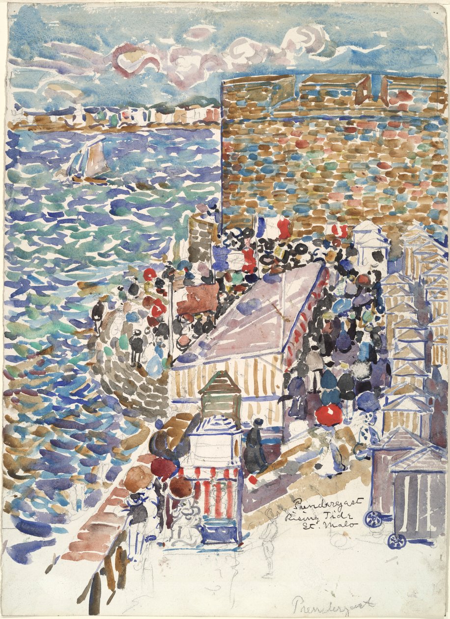 Rising Tide, St. Malo af Maurice Brazil Prendergast