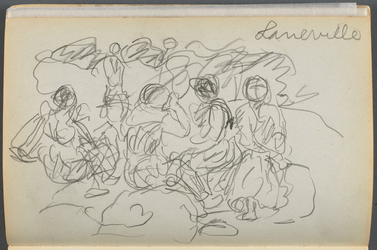 Skitsebog - The Granite Shore Hotel, Rockport, side 062: "Laneville" af Maurice Prendergast