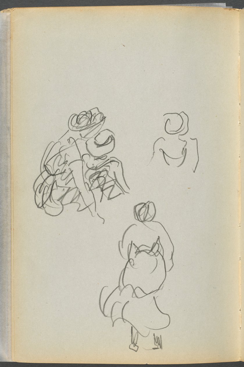 Skitsebog - The Granite Shore Hotel, Rockport, side 172: Figurer af Maurice Prendergast