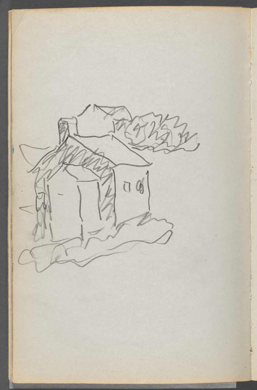 Skitsebog, The Dells, nr. 127, side 046: Hus af Maurice Prendergast