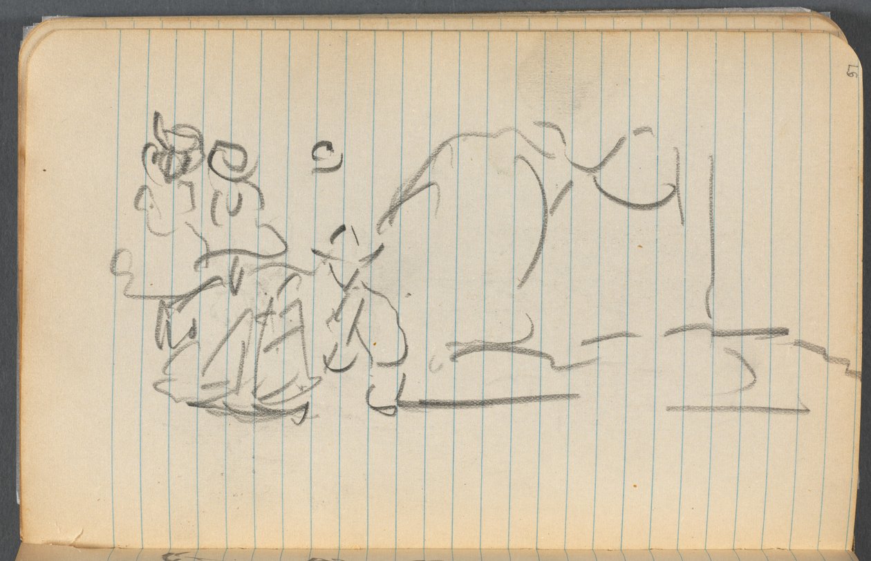 Skitsebog, side 097: Figurer af Maurice Prendergast