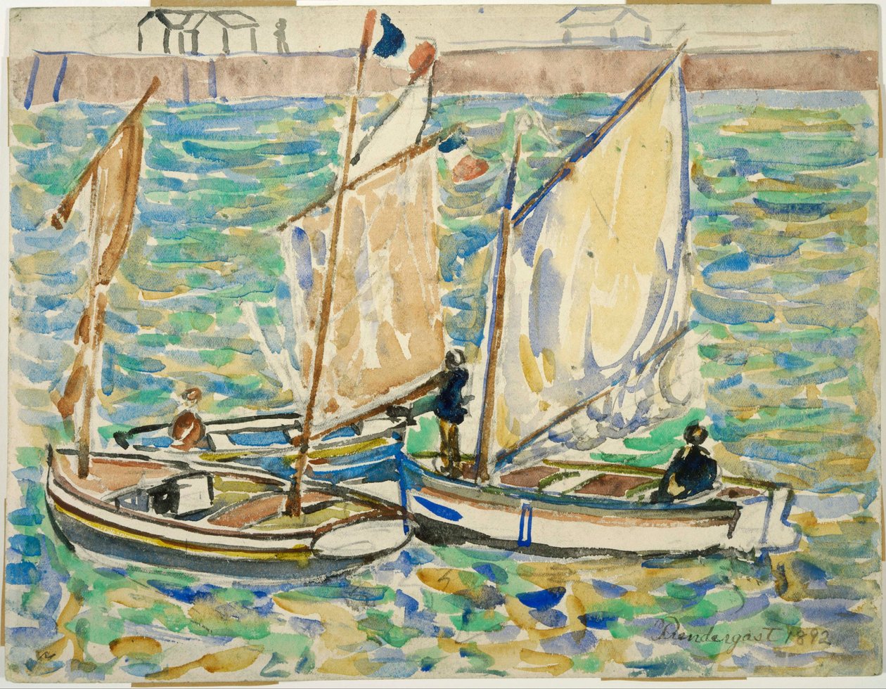 Saint-Malo af Maurice Prendergast