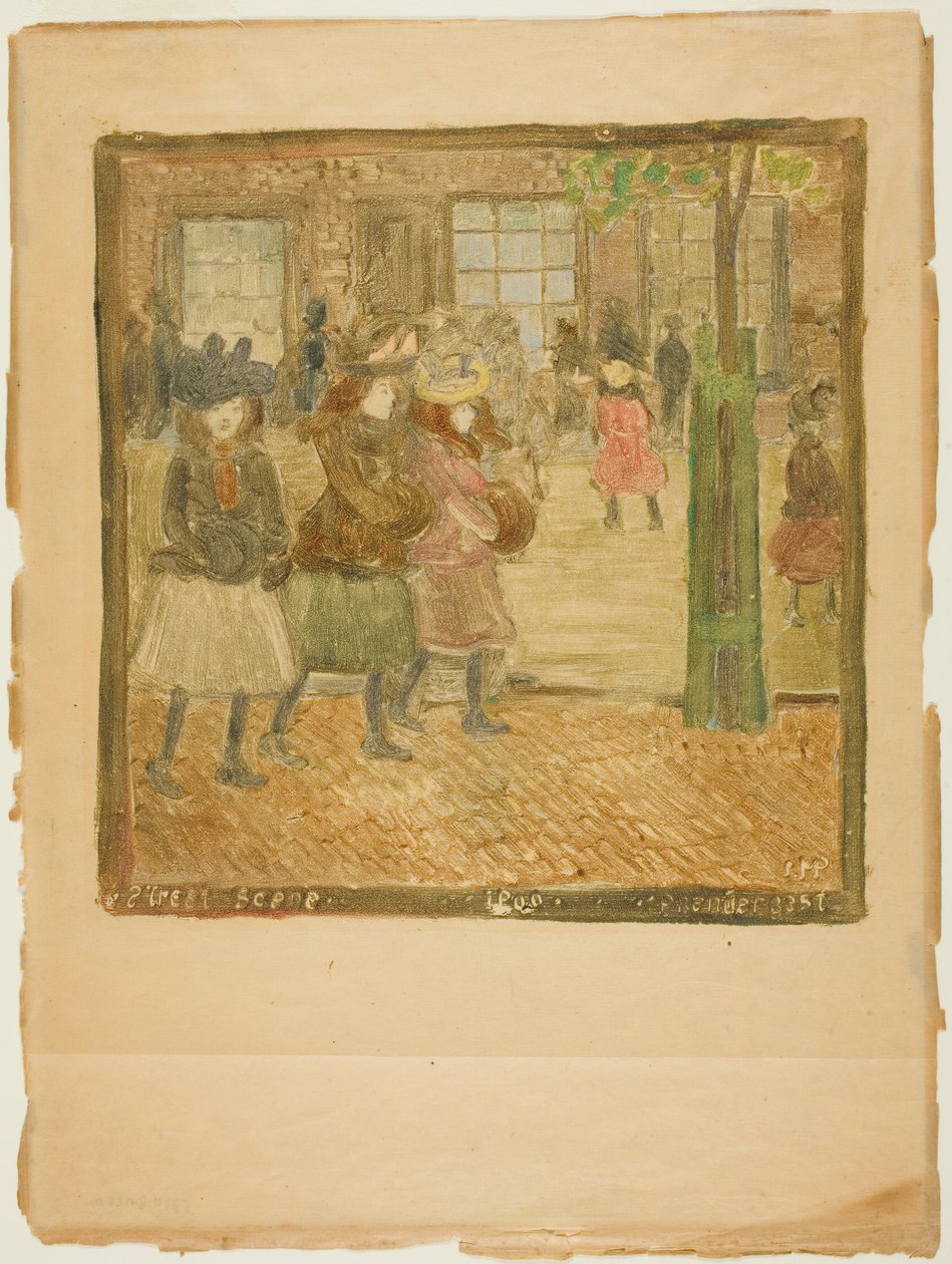 Gadescene af Maurice Prendergast