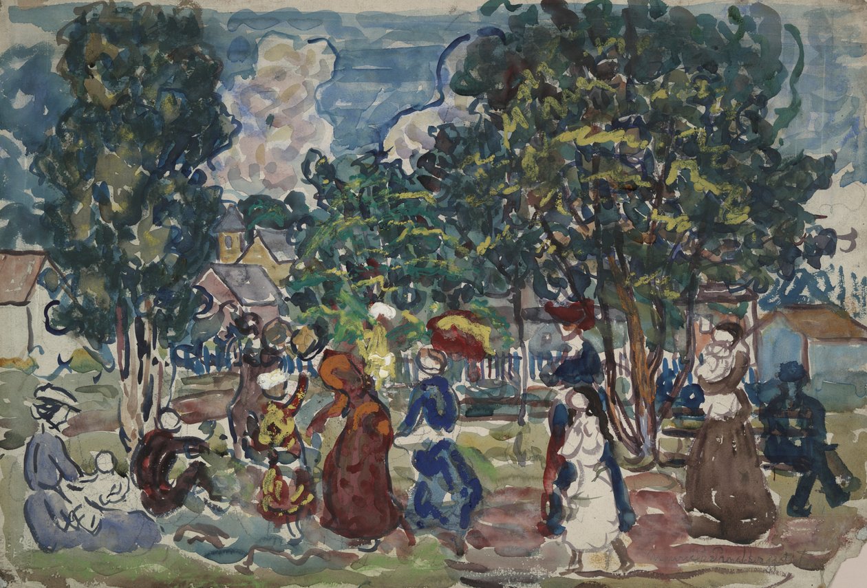 Søndagspromenade af Maurice Brazil Prendergast