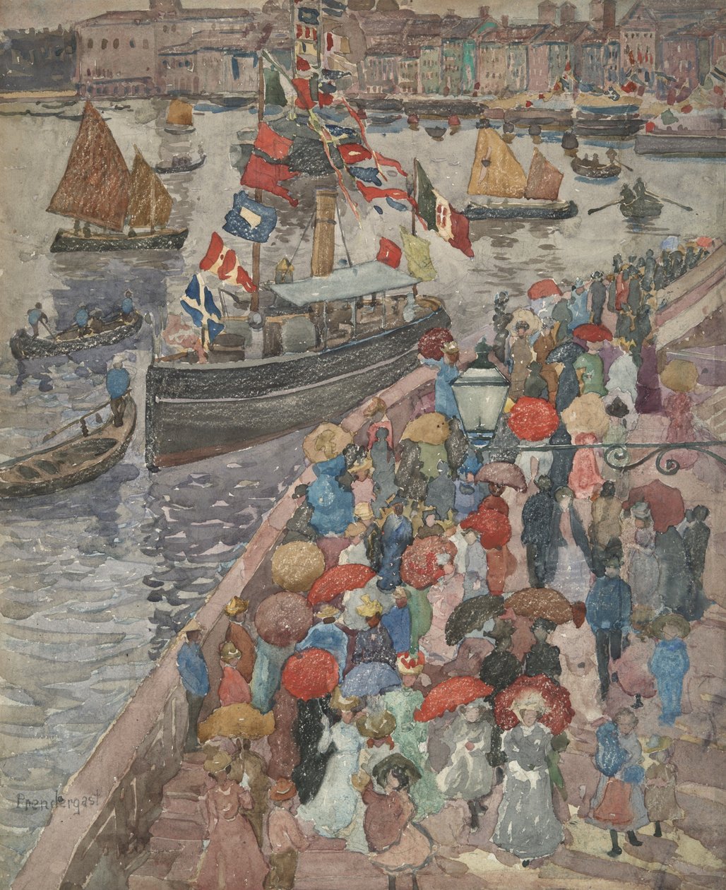 Kajen, Venedig (forside); Venetia Marina (bagside) af Maurice Prendergast