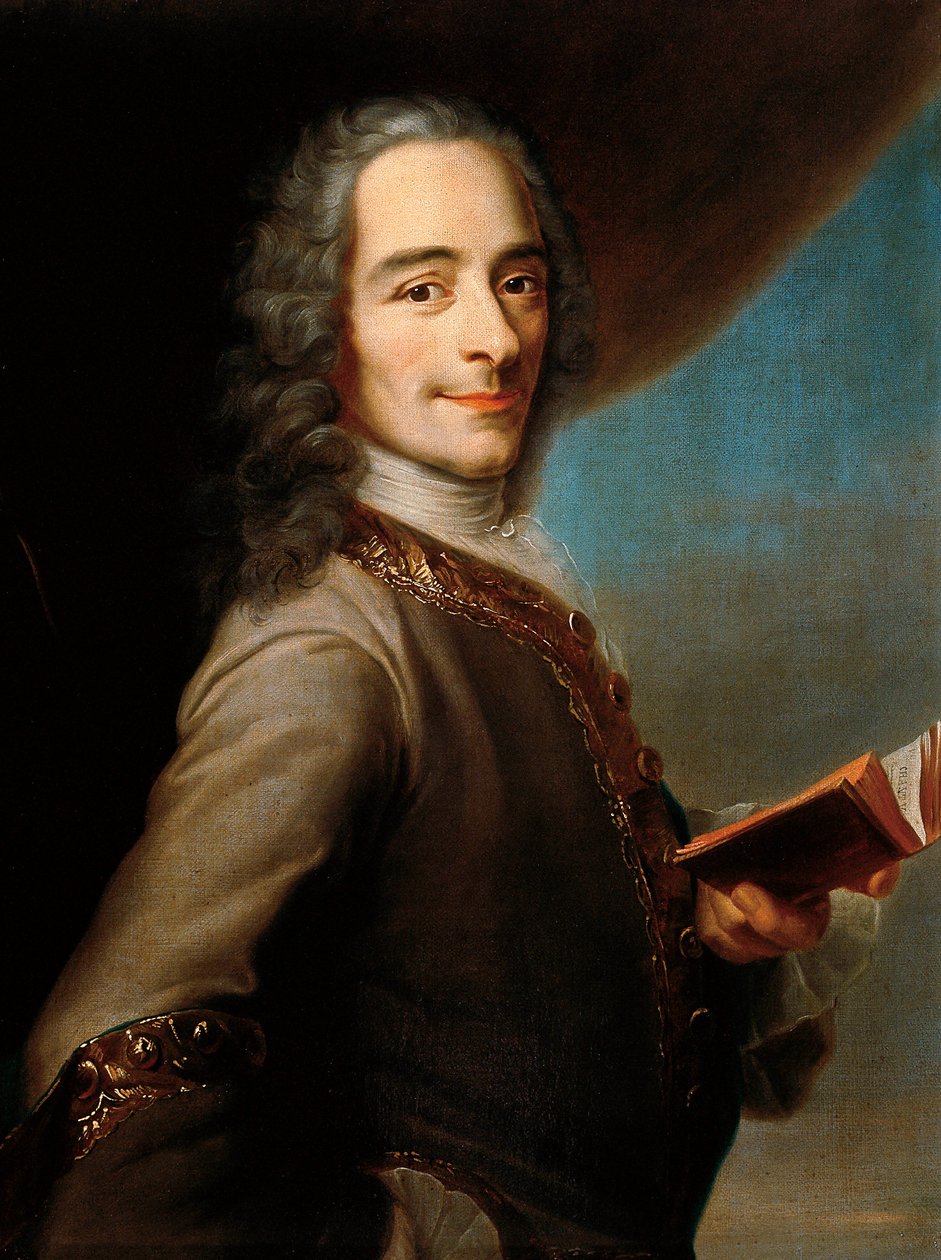 Francois-Marie Arouet de Voltaire kaldet Voltaire af Maurice Quentin de La Tour