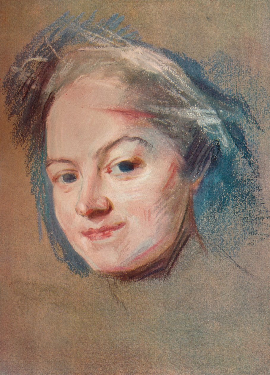 Madame Favart, c1745 af Maurice Quentin de La Tour