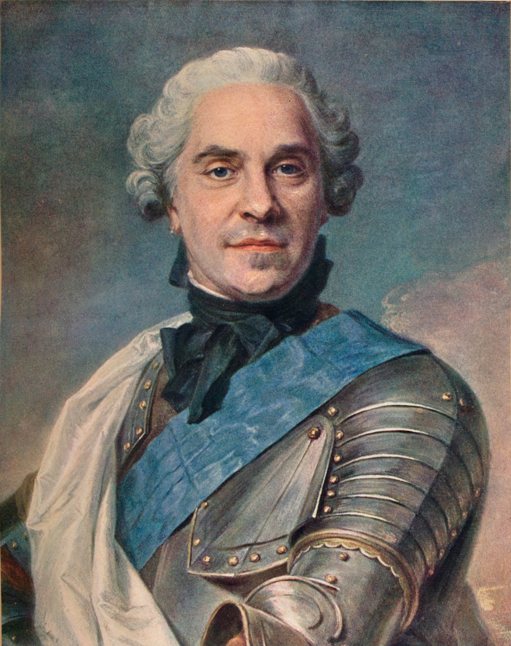 Marskal af Sachsen, c1748 af Maurice Quentin de La Tour