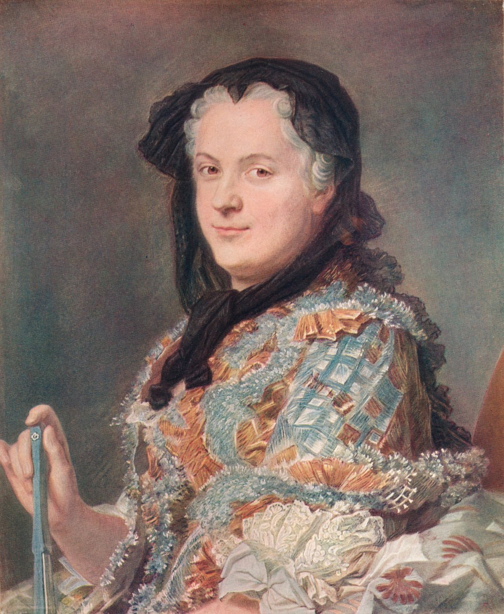 Marie Leczinska, c1748. af Maurice Quentin de La Tour
