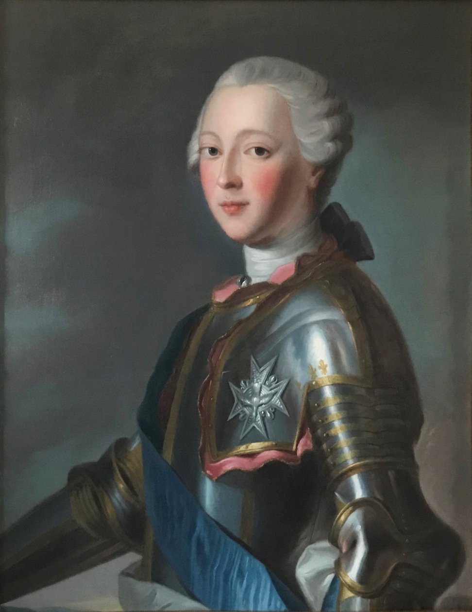 "Portræt af Louis-Jean-Marie de Bourbon, hertug af Penthièvre af Maurice Quentin de La Tour