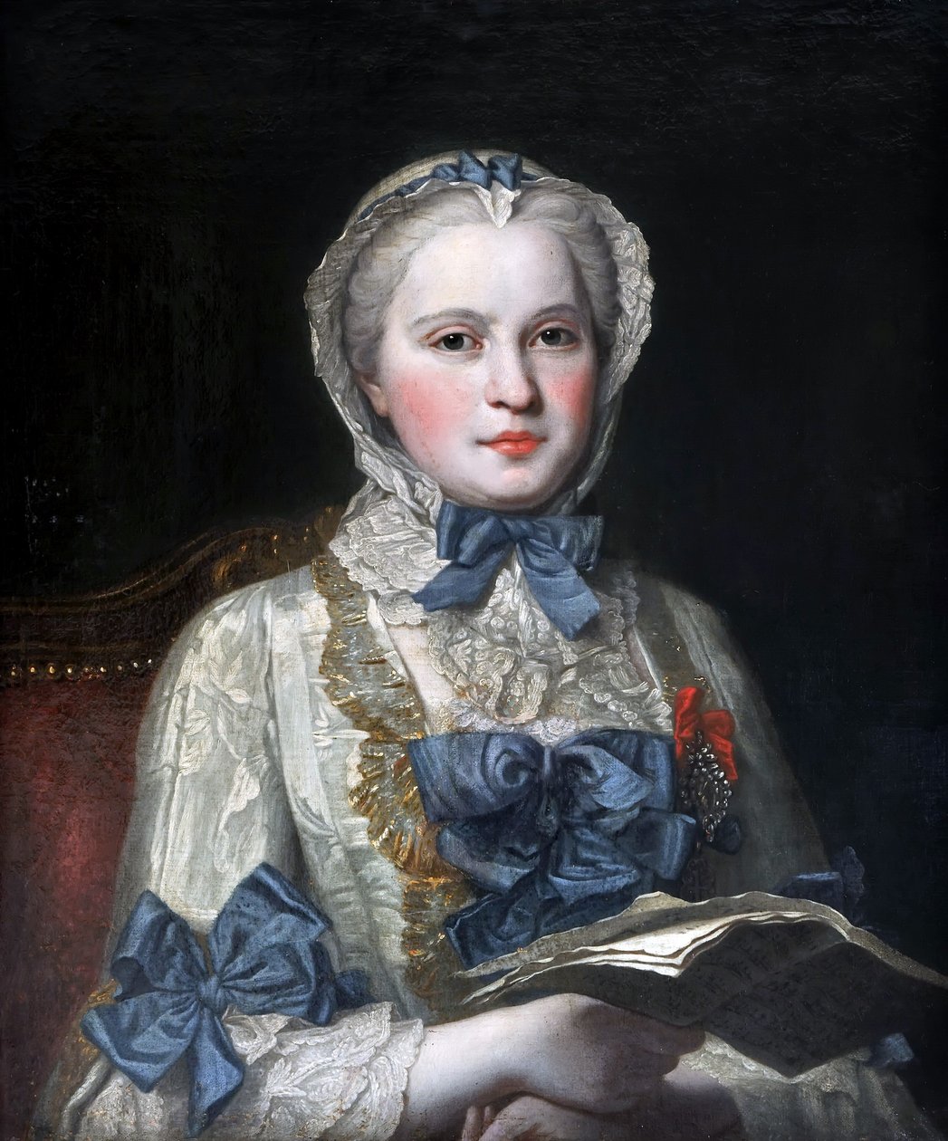 Portræt af prinsesse Maria Josepha af Sachsen 17311767 af Maurice Quentin de La Tour