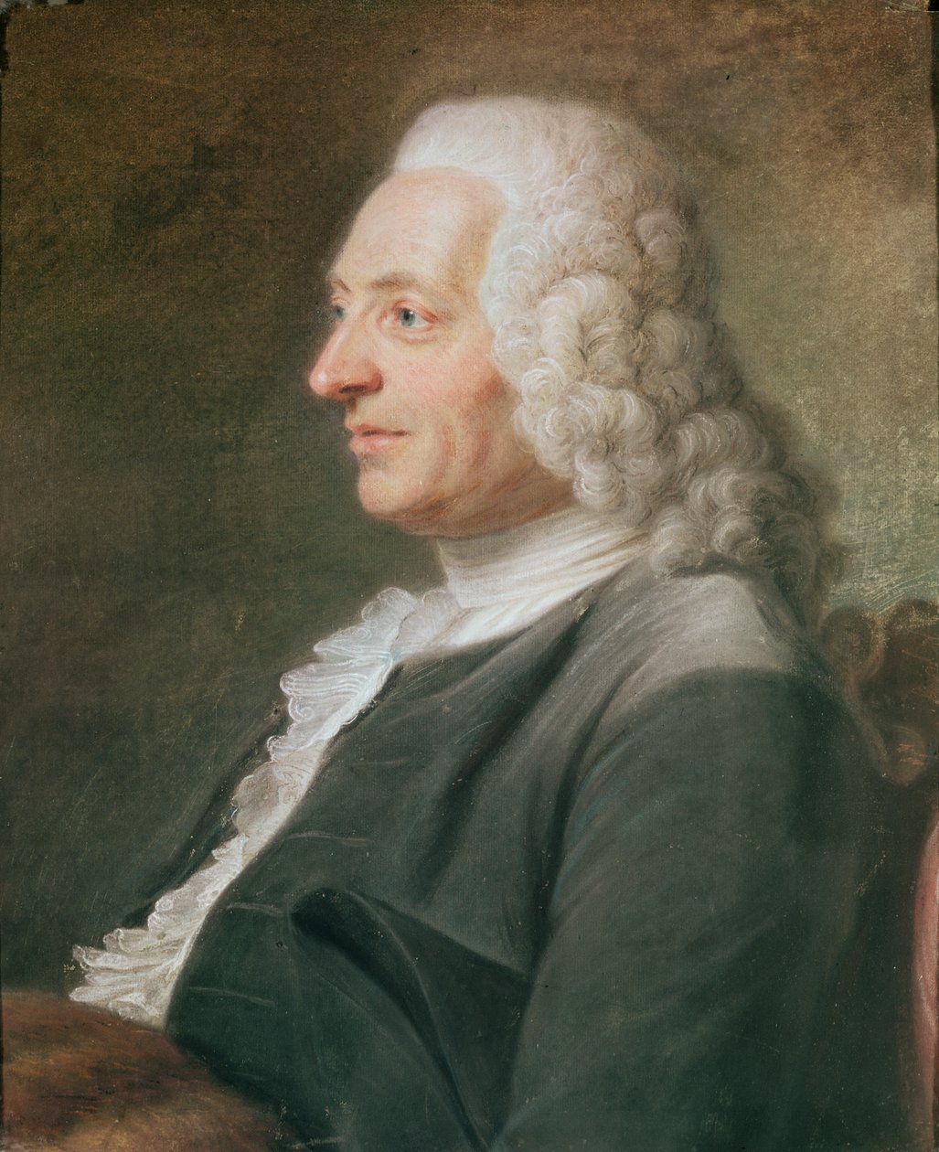 Portræt, menes at være præsident Hénault (pasel på papir) af Maurice Quentin de La Tour