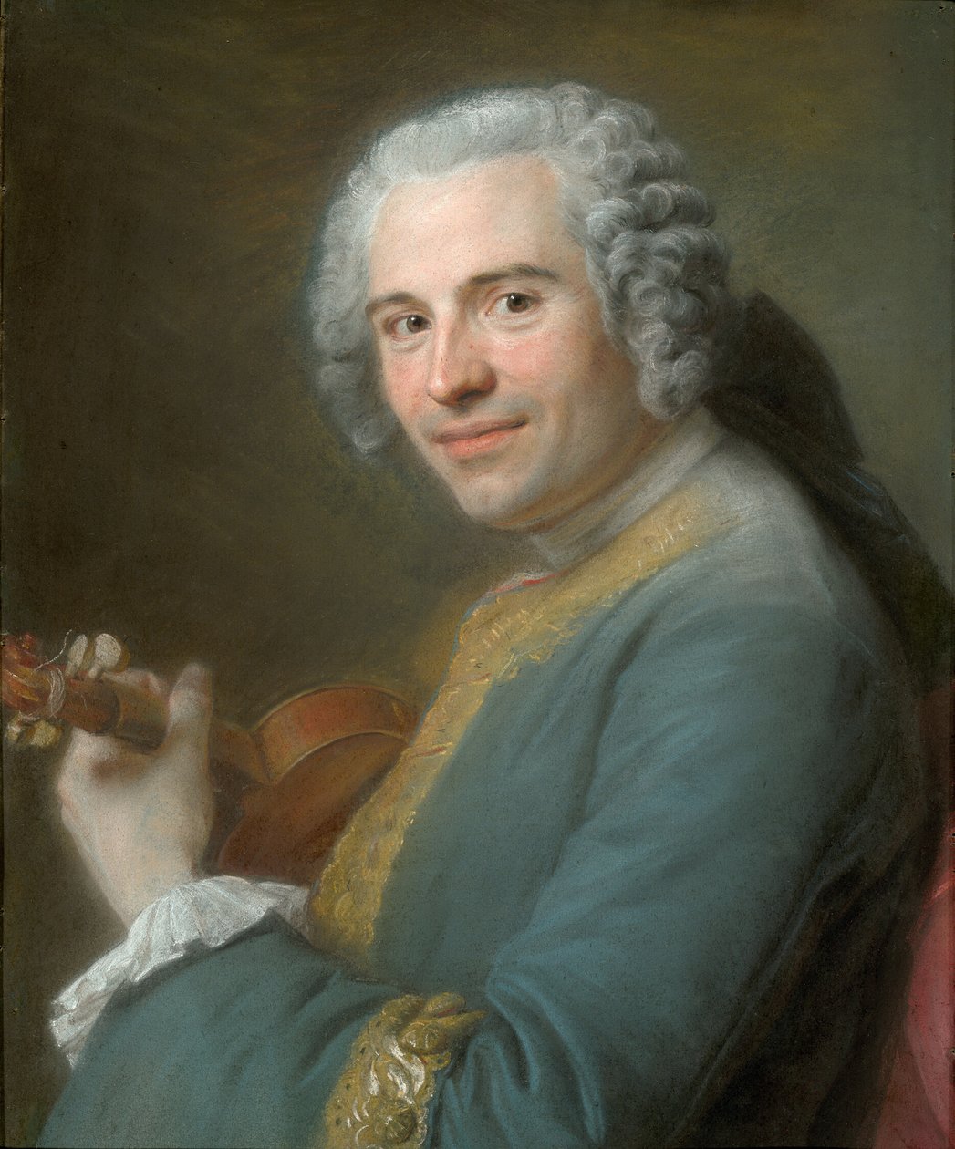 Portræt af Jean-Joseph Cassanéa de Mondonville af Maurice Quentin de Latour