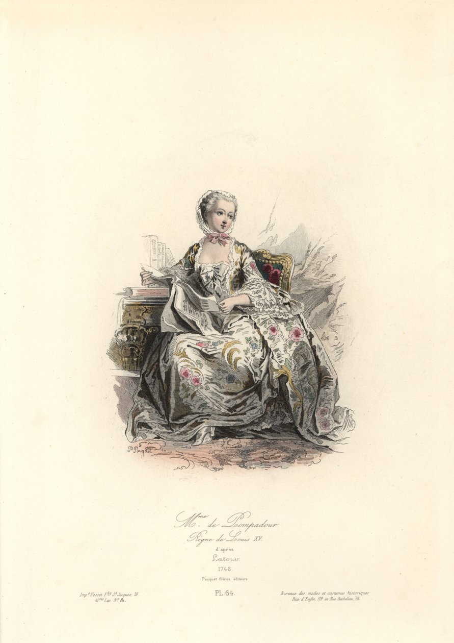 Jeanne-Antoinette Poisson, Madame de Pompadour (1721-1764) var kong Ludvig XV