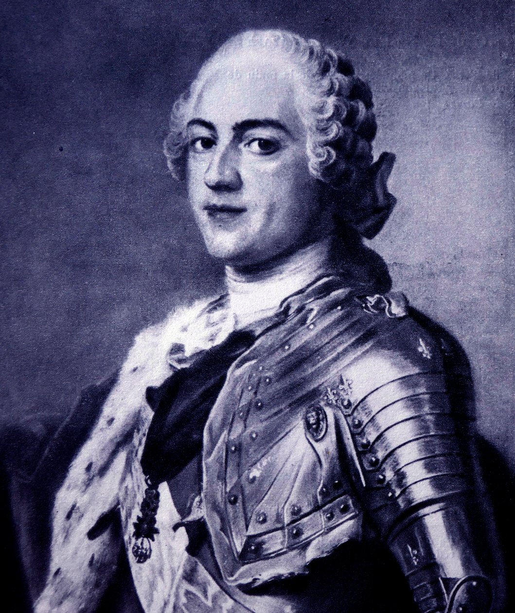 Ludvig XV af Maurice Quentin de la (after) Tour