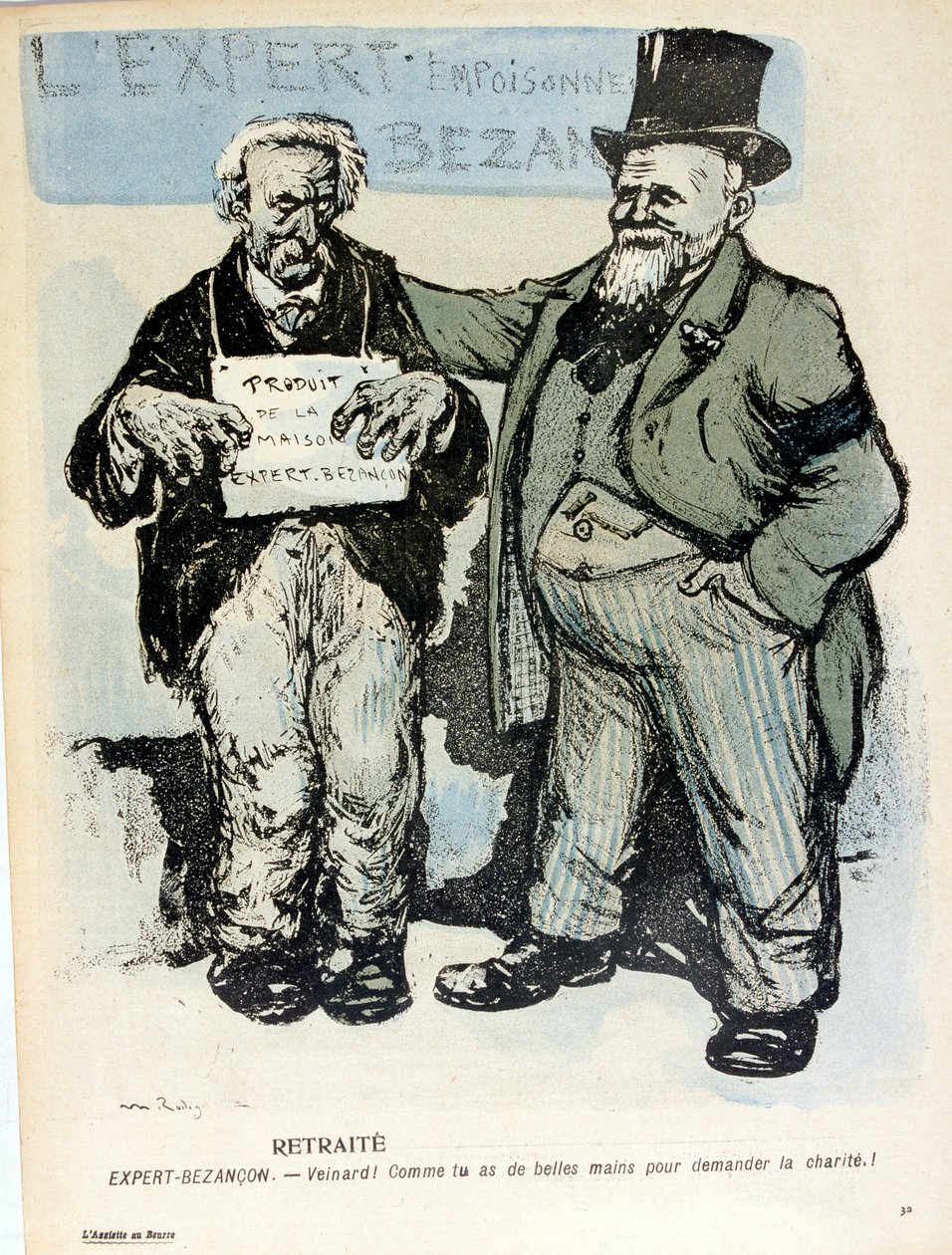 Karikatur i Smørpladen af Maurice Radiguet
