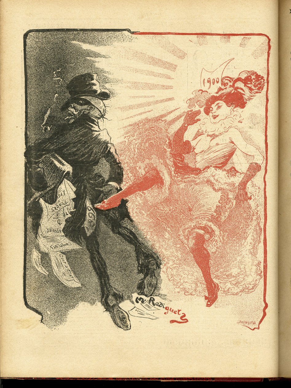 Illustration af Maurice Radiguet (1866-1941) i Le Rire af Maurice Radiguet