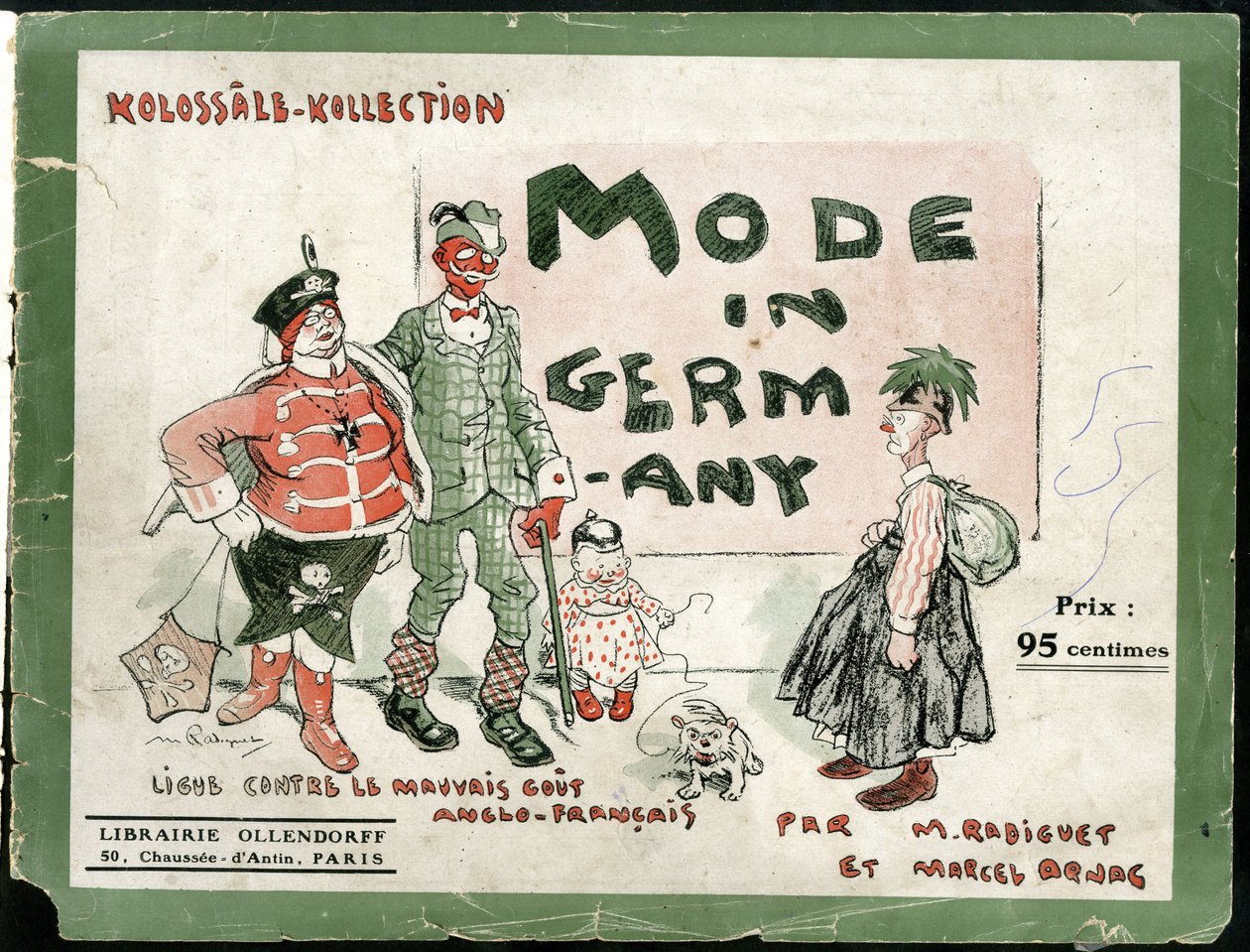 i Mode i Tyskland, ca. 1915 - 14. -18. krig, Tyskland Preussen, mode, grimhed af Maurice Radiguet