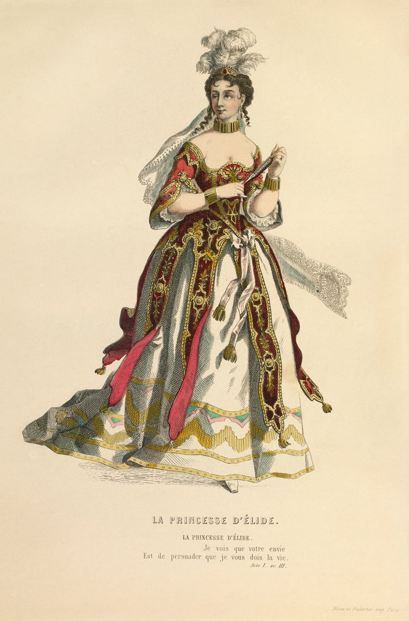 Kostume til rollen som La princesse d