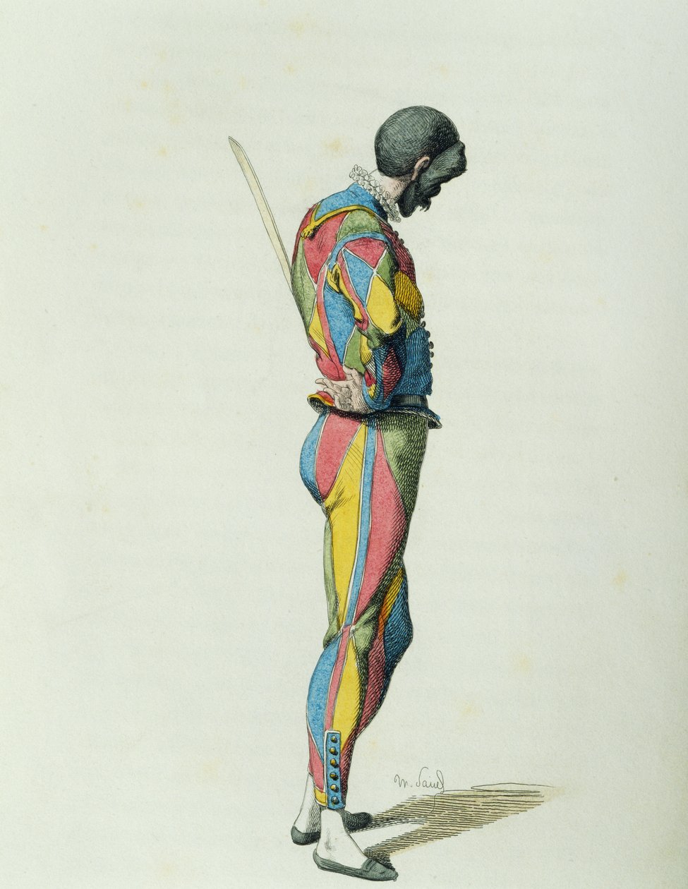 Harlekin i 1858 af Maurice Sand (1823-1889) af Maurice Sand