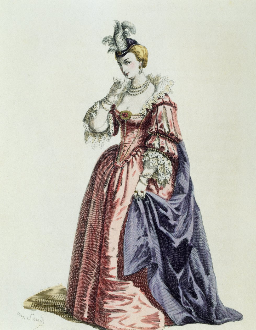 Isabella i 1600 af Maurice Sand (1823-1889) af Maurice Sand