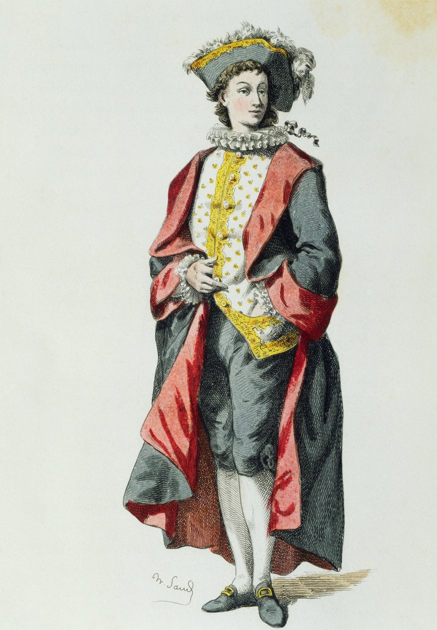Lelio i 1726, af Maurice Sand (1823-1889) af Maurice Sand