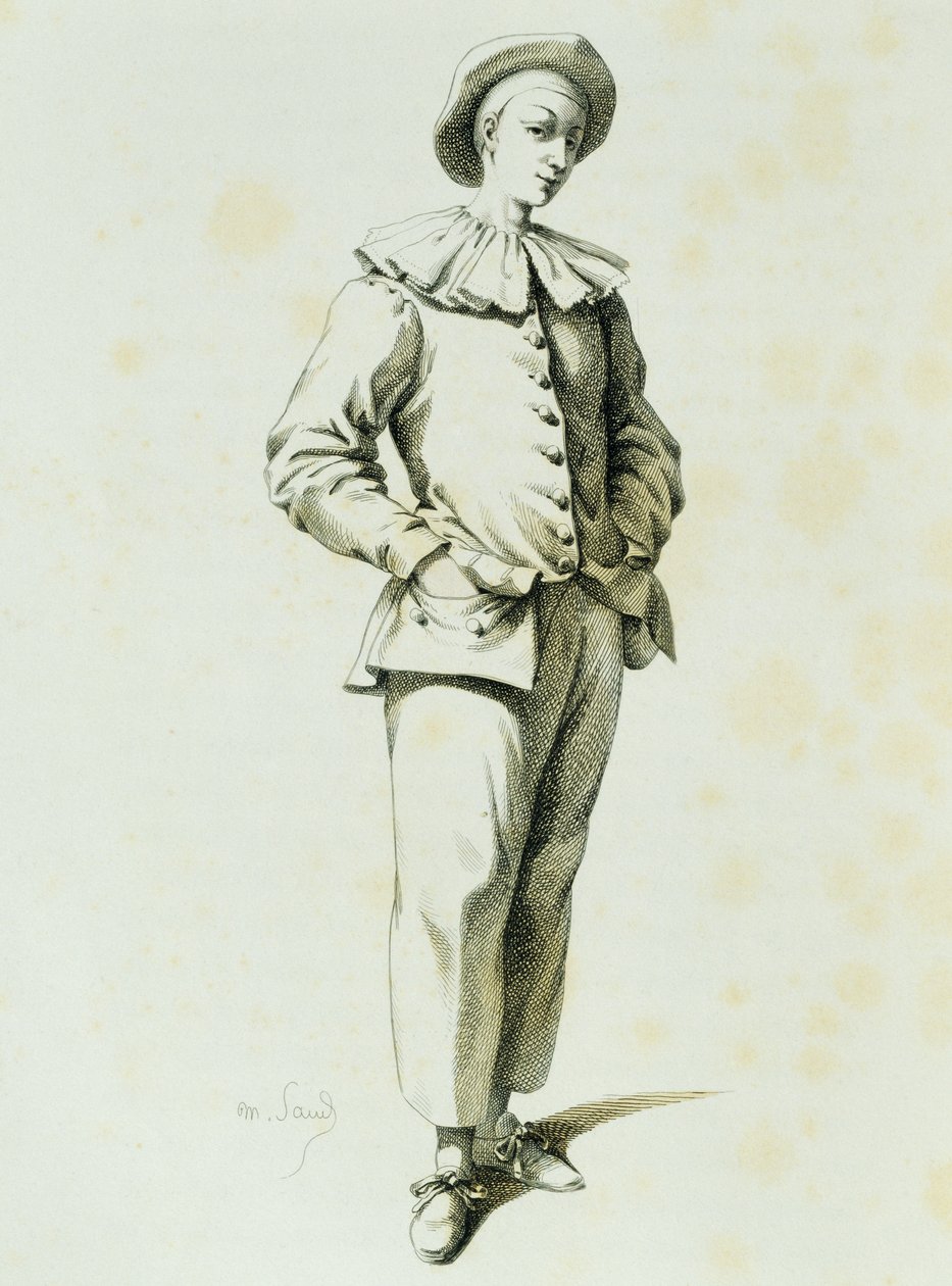 Pedrolino, af Maurice Sand (1823-1889) af Maurice Sand