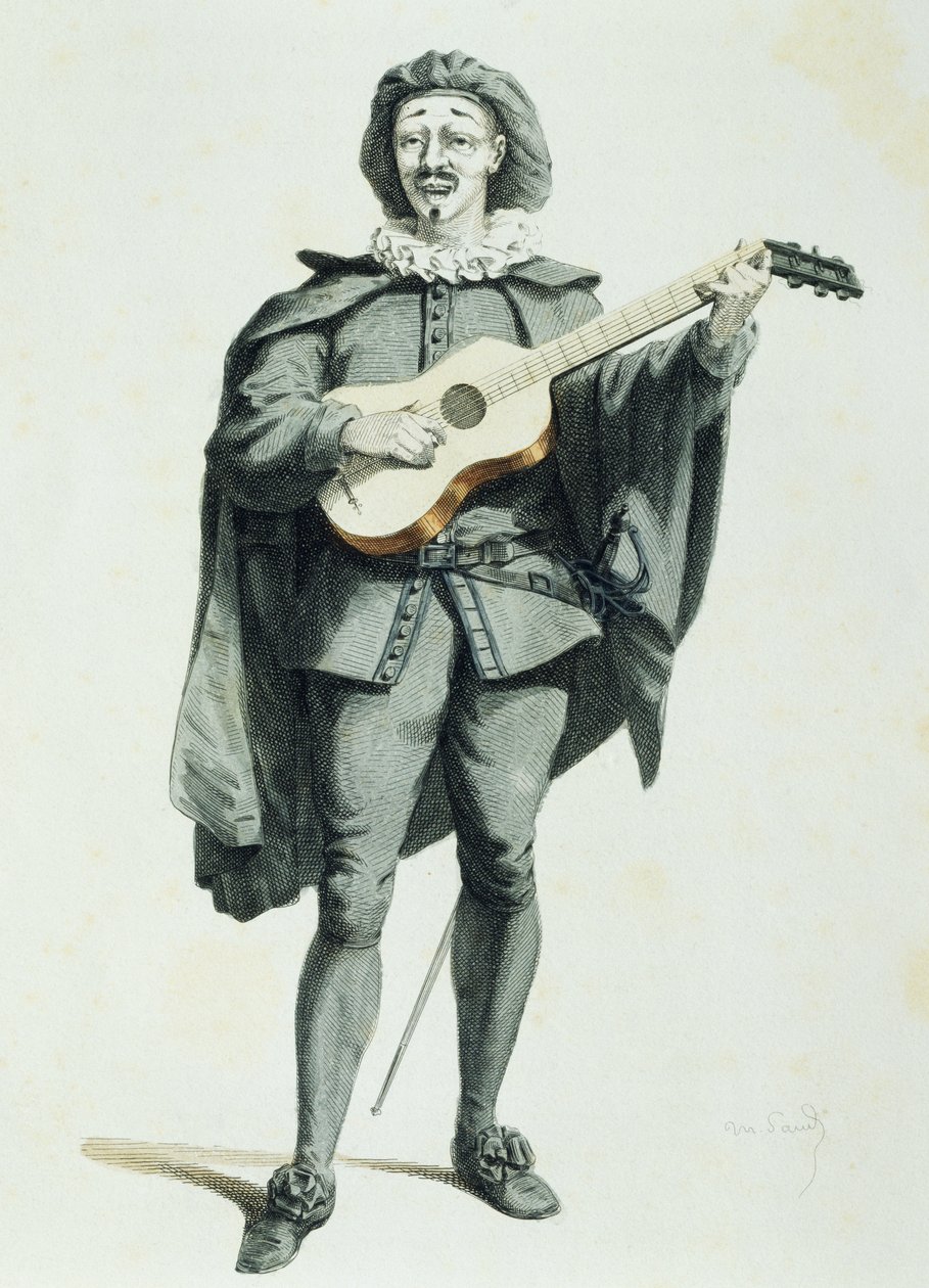 Scaramouche af Maurice Sand (1823-1889) af Maurice Sand