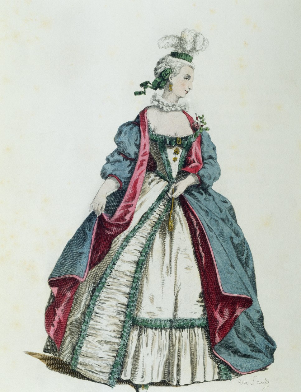 Silvia i 1716, af Maurice Sand (1823-1889) af Maurice Sand