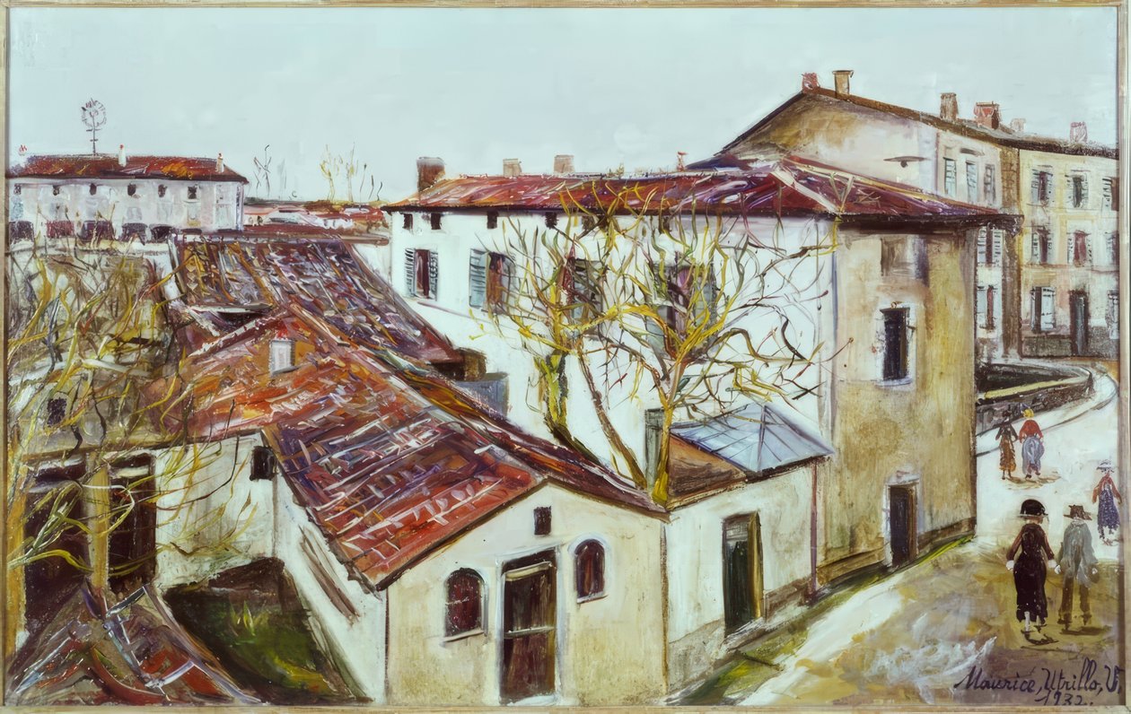 Den hellige præsts præstegård i Ars af Maurice Utrillo