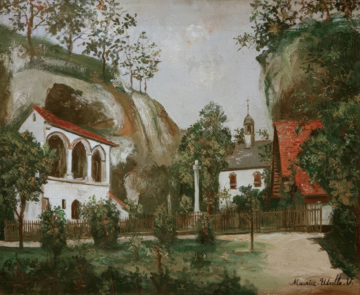 Einsiedelei i Solothurn af Maurice Utrillo