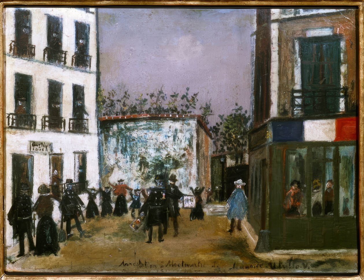 Anholdelse på Montmartre af Maurice Utrillo