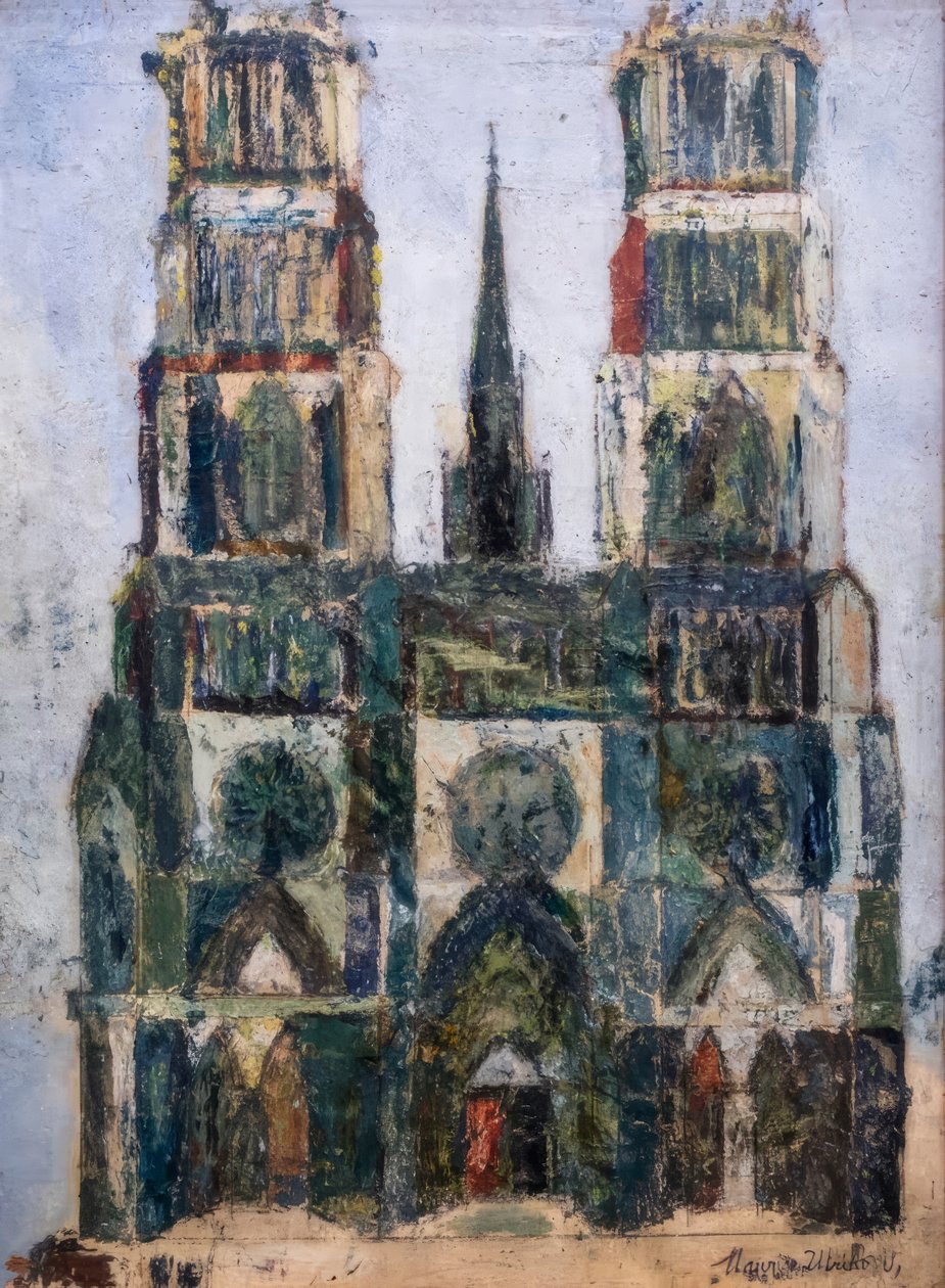 Den store katedral eller katedralen i Orléans af Maurice Utrillo