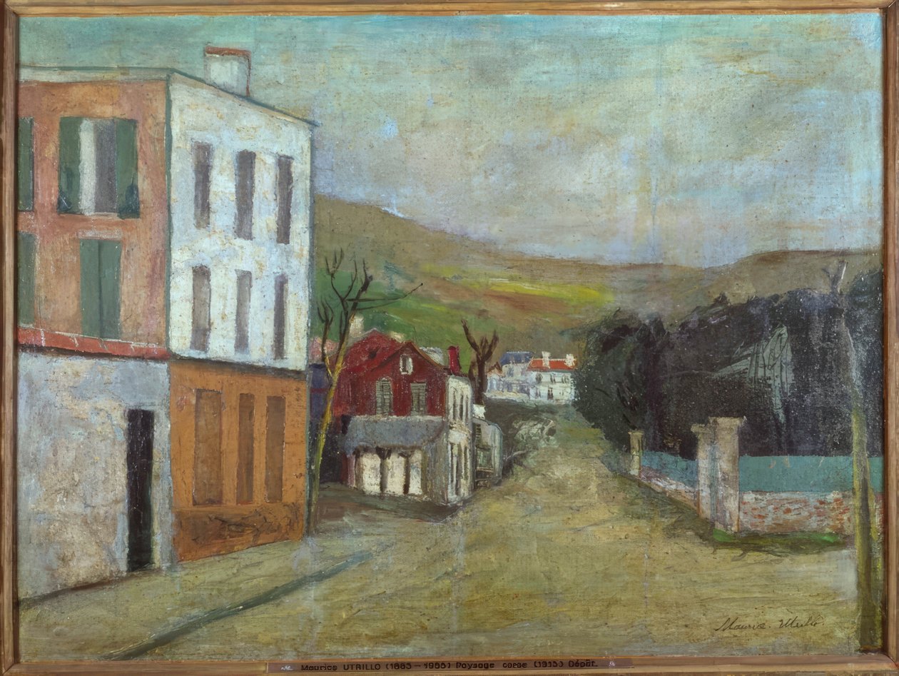 Korsikansk landskab af Maurice Utrillo
