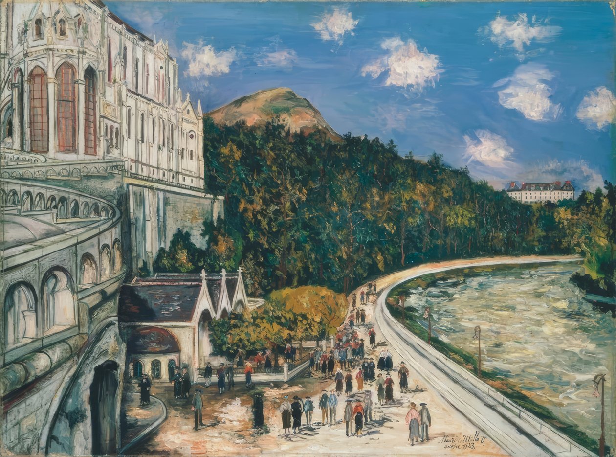 Basilikaen Notre-Dame af Maurice Utrillo