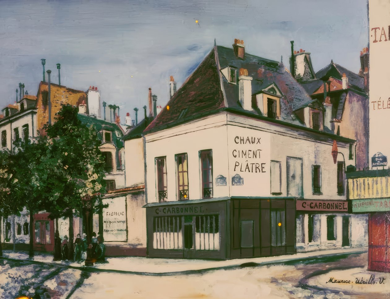 Maison Carbonnel, Quai de la Tournelle af Maurice Utrillo