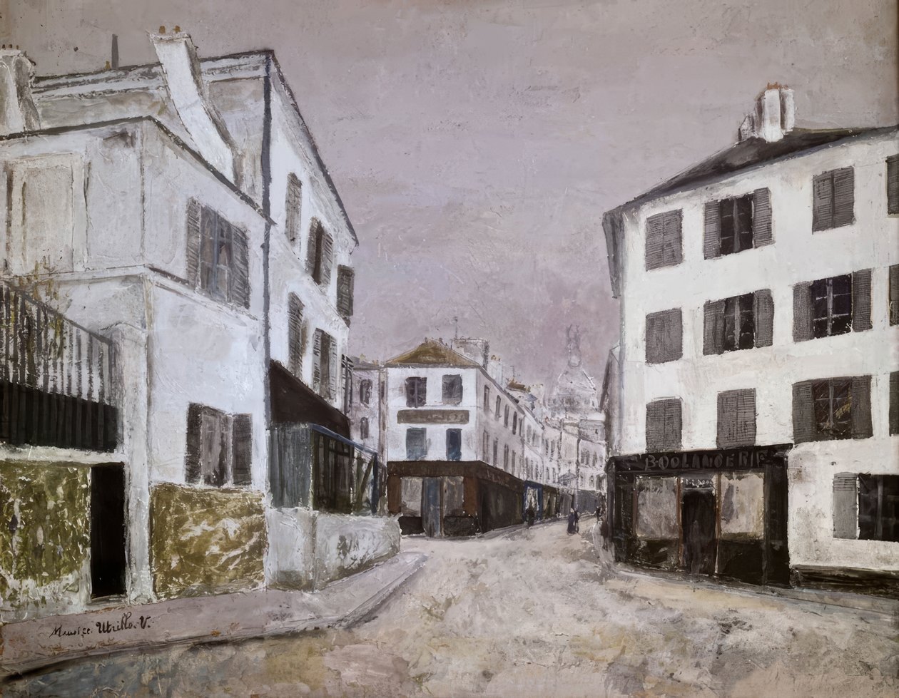 Norvins-gaden af Maurice Utrillo