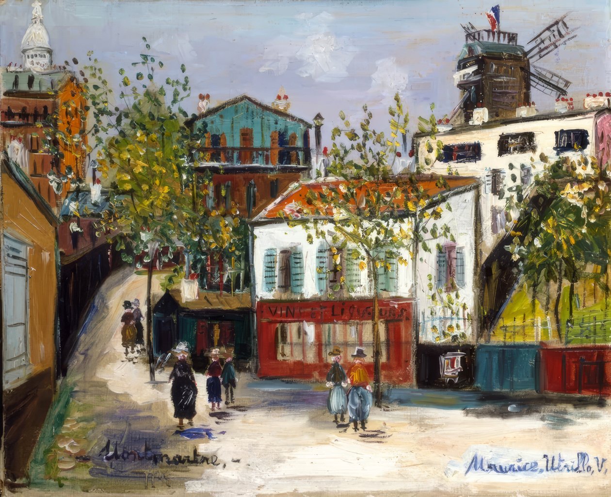 Maquis i Montmartre af Maurice Utrillo