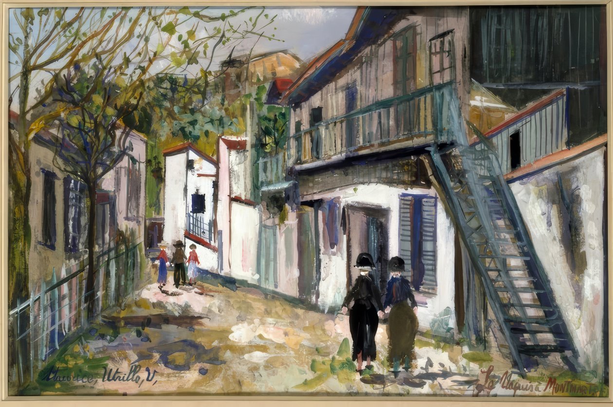 Maquis i Montmartre af Maurice Utrillo