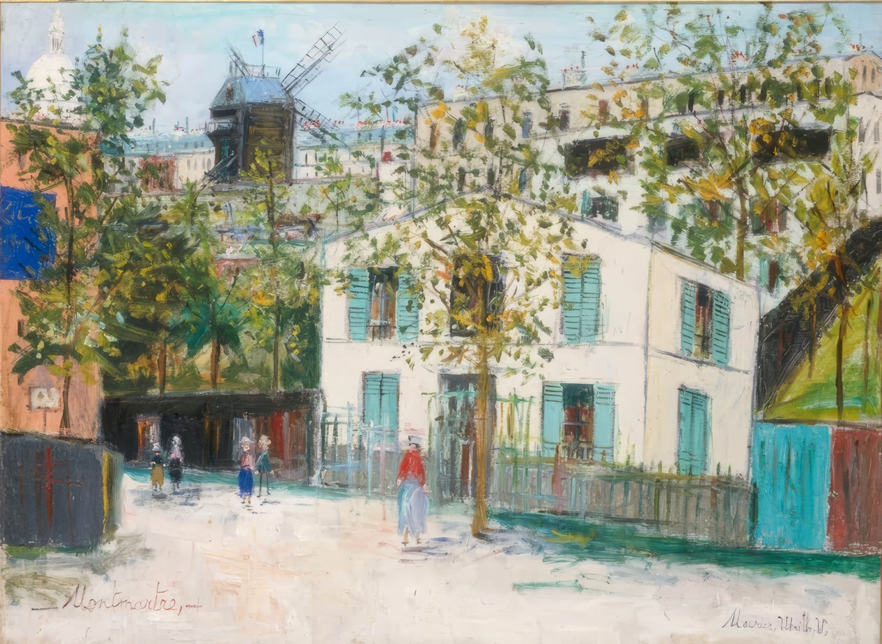 Maquis de Montmartre af Maurice Utrillo