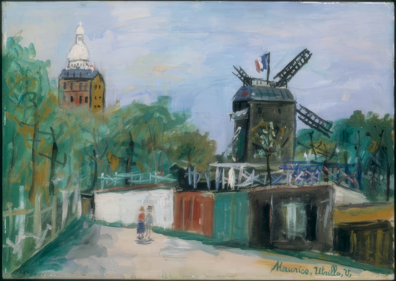 Møllen på Galette af Maurice Utrillo