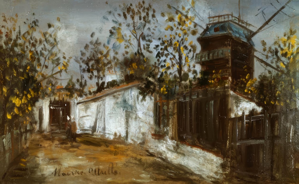 Møllen på Galette af Maurice Utrillo