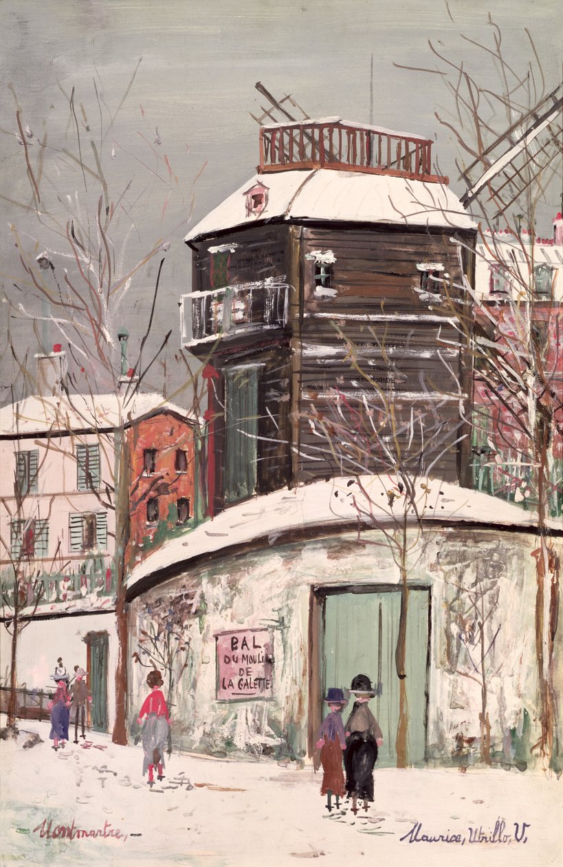 Le Moulin de la Galette, ca. 1933 (olie på lærred) af Maurice Utrillo