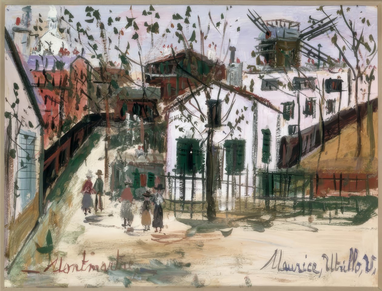 Montmartre af Maurice Utrillo