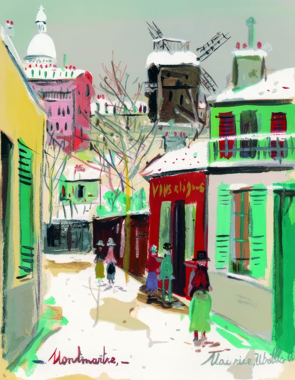 Montmartre af Maurice Utrillo