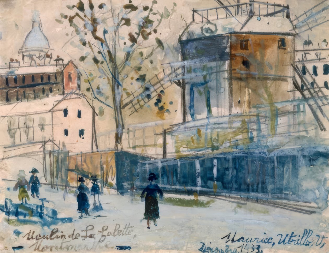 Moulin de la Galette af Maurice Utrillo