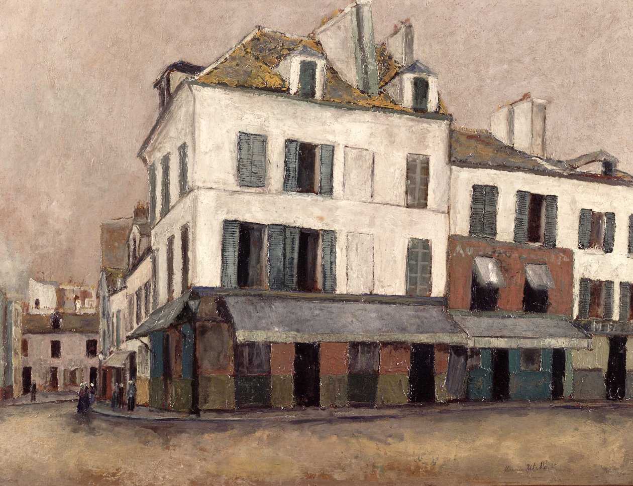 Place du Tertre i Montmartre af Maurice Utrillo