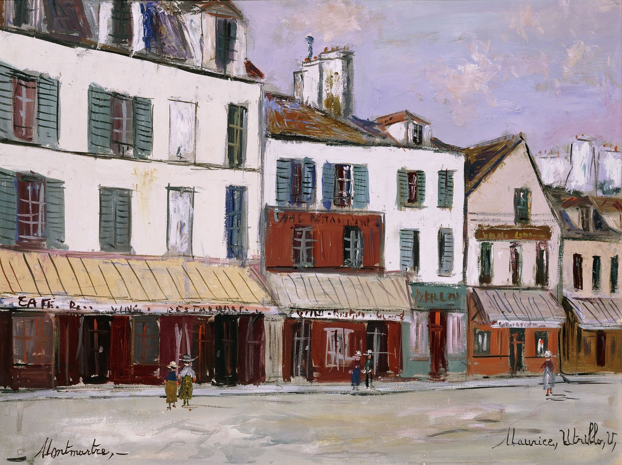Restaurant de la Mere Catherine, Montmartre af Maurice Utrillo