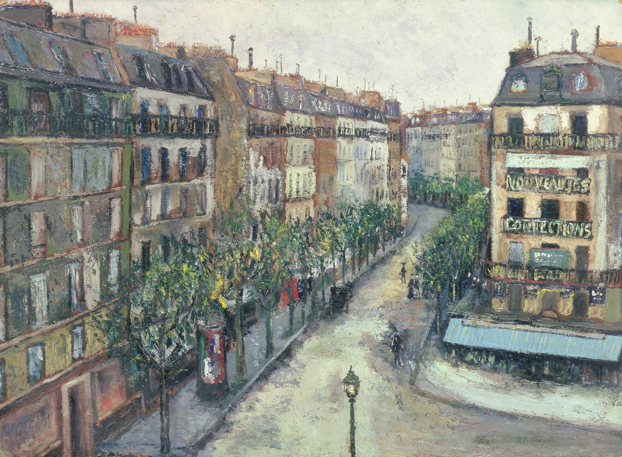 Custine-gaden i Montmartre af Maurice Utrillo