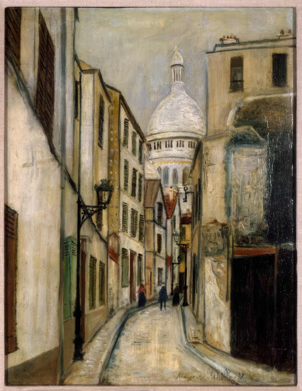 Saint-Rustique-gade af Maurice Utrillo
